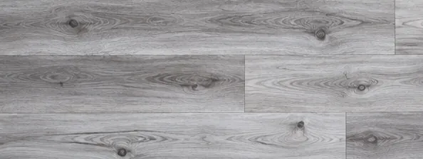 Silver Ash LVP plank color — cool light gray